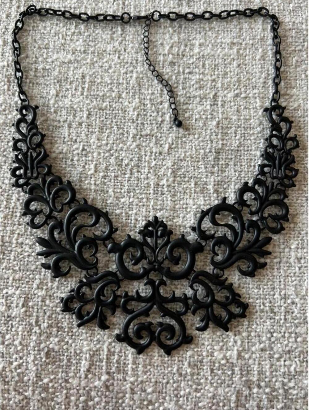 Victorian Gothic-Style Filigree Necklace